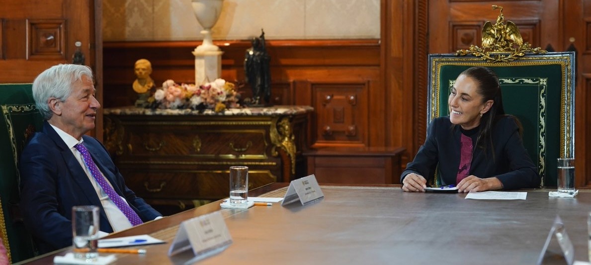 Sheinbaum se reunió con Jamie Dimon, director ejecutivo de J.P Morgan - Noticias de Actualidad de México y el Mundo -