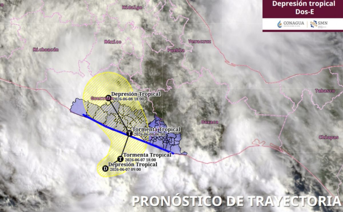 Se forma la depresión tropical Dos-E frente a las costas de Acapulco, Guerrero - Noticias de Actualidad de México y el Mundo -