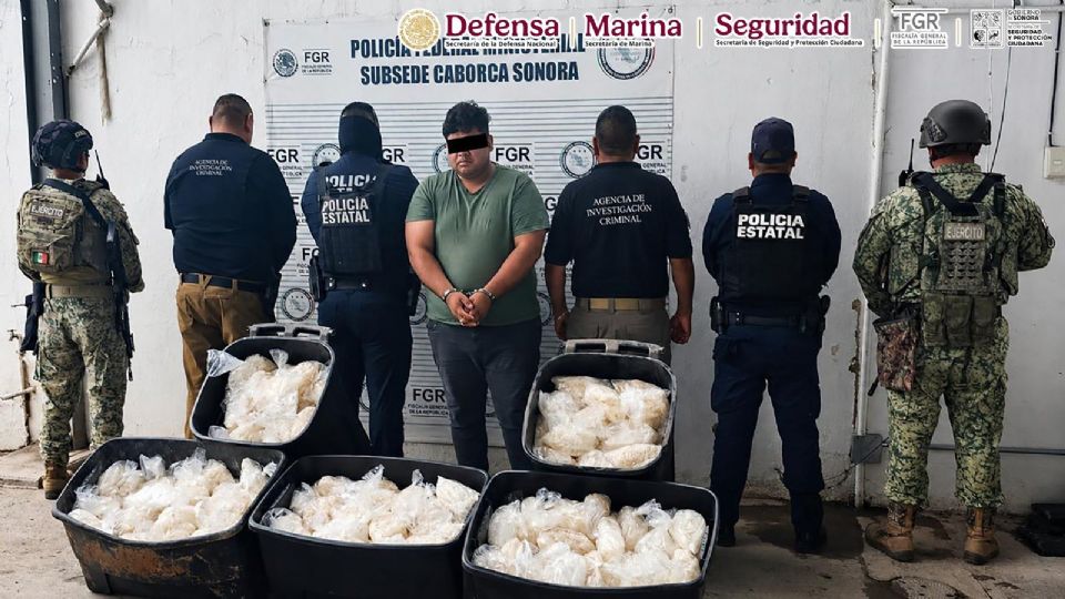 Aseguran 200 kilos de metanfetamina en Sonora; estaban ocultos en carretes industriales - -
