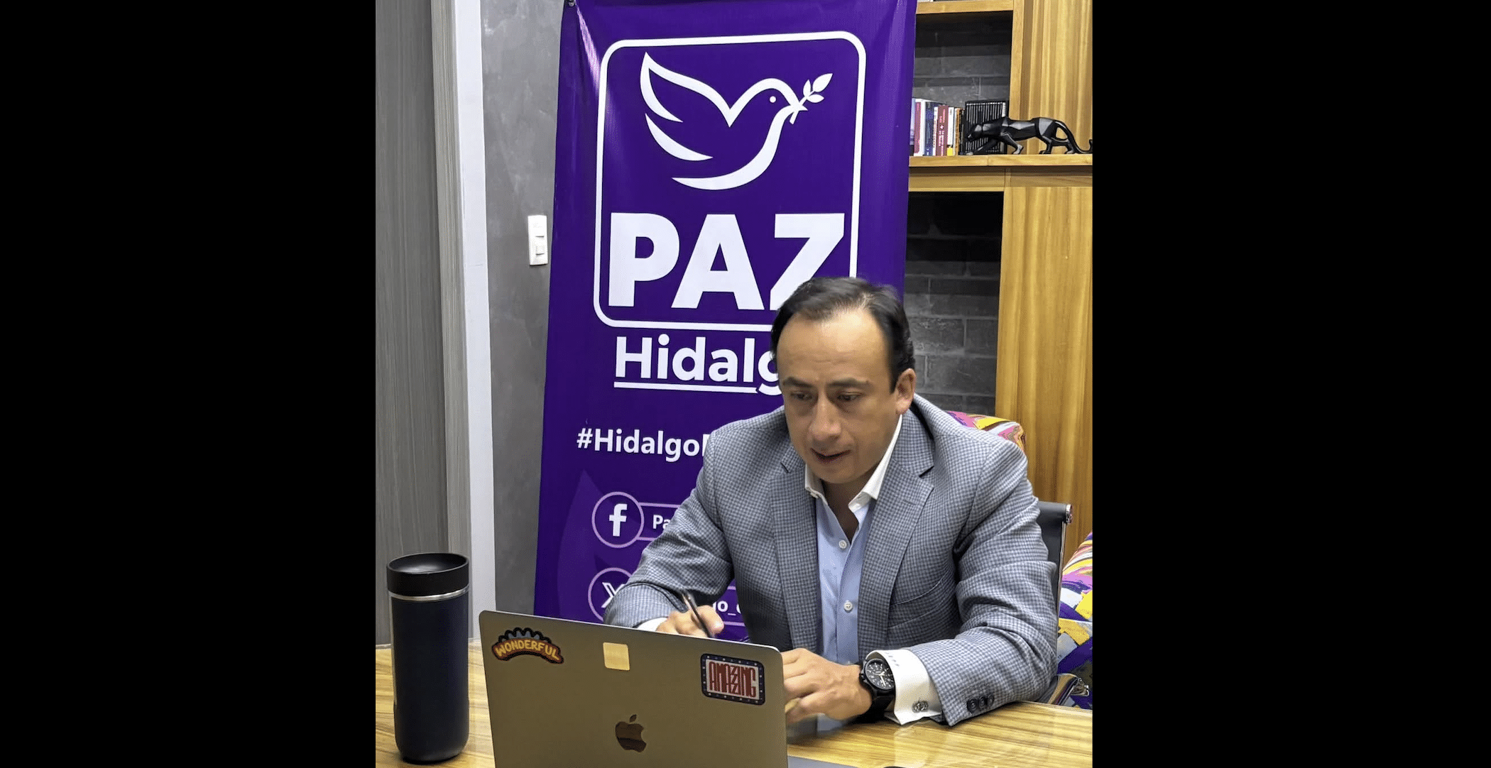 EL dirigente de PAZ Hidalgo, Erick Pérez prepara visita del líder nacional Hugo Eric Flores a la entidad - -