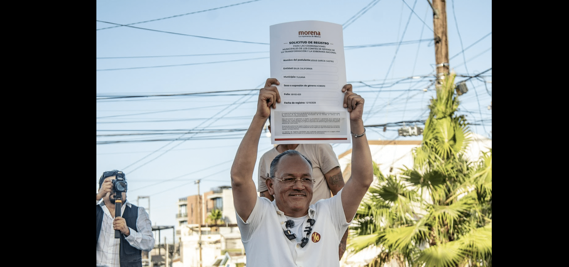 Se registra Jesús García Castro como aspirante a coordinador de la defensa de la Cuarta Transformación en Tijuana - -