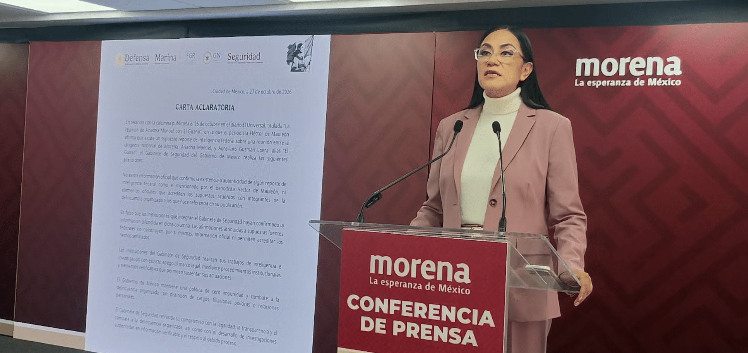 Ariadna Montiel denunciará a Maru Campos por daño moral y exige disculpas a De Mauleón - -