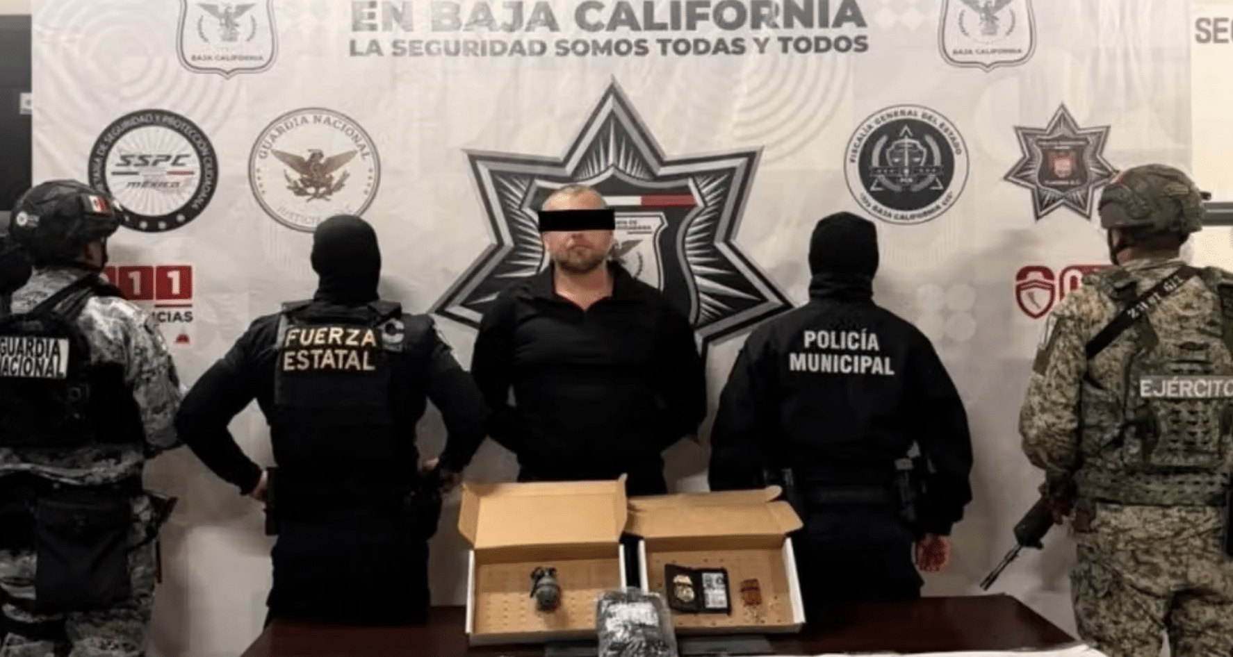 Cae en Tecate un presunto exmilitar ruso buscado por la Interpol; portaba granada y placa falsa de la CIA - -