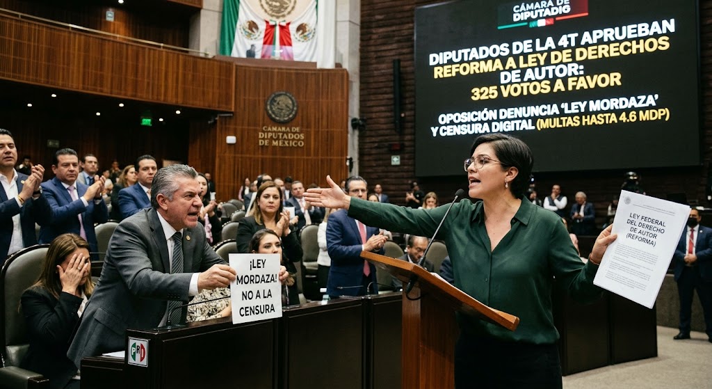 Diputados de la 4T aprobaron la 'Ley Antimemes' con multas de hasta 4.6 mdp; oposición acusa de 'Ley Mordaza' y censura digital - -